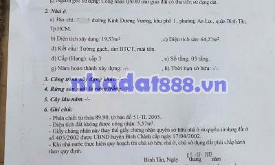 CHỈ 3,6 TỎI - KINH DƯƠNG VƯƠNG, BÌNH TÂN –  GIÁP Q6. VÀI BƯỚC RA MẶT TIỀN.