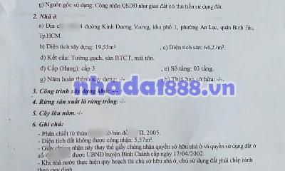 Bán nhà đẹp Bình Tân