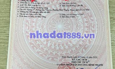 HÀNG HIẾM BÌNH THẠNH- CHU VĂN AN-CĂN GÓC LIỀN KỀ  – PHÙ HỢP XÂY SIÊU PHẨM 